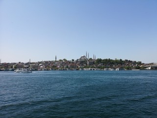 Fototapeta na wymiar Istanbul Panorama und Bosporus