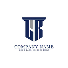 Simple Letter LR  logo Design vector, can be used initial name, finance, law, business,art,