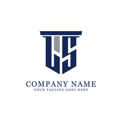 Simple Letter LS  logo Design vector, can be used initial name, finance, law, business,art,