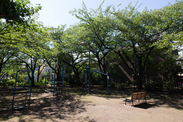 東京の下町にあるどこか風情のある公園