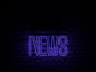 Obraz premium Fake News Neon Sign color - Illustration Computer Rendered - Illustration