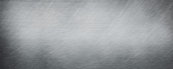 Brushed steel plate background texture horizontal