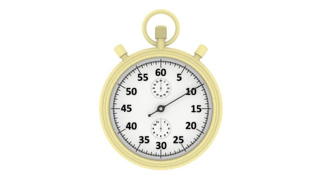 Illustrazione - Video. Tempo. Cronometro. Un minuto.