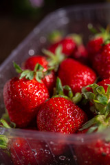 Fresh spring strawberry, organic berries from farm