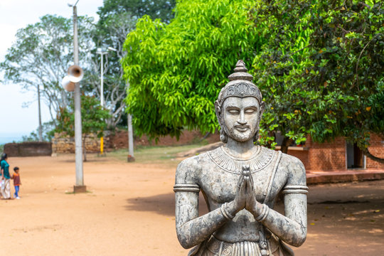 Statue of King Devanampiyatissa in Mihintale Temple, Mihintale, Anuradhapura Sri Lanka