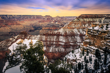 Winter on the Grand Canyon, Grand Canyon National Park, Arizona