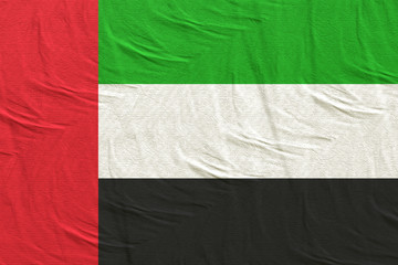 3d rendering of United Arab Emirates flag