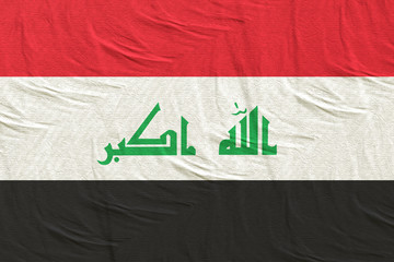 3d rendering of Iraq flag