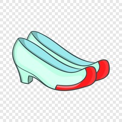 Korean traditional shoes icon. Cartoon illustration of shoes vector icon for web design