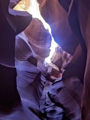Exploring beautiful Antelope Canyon in Arizona USA