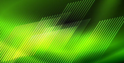 Neon color abstract lines