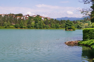 Montelleri lake, Vicchio, Tuscany, Italy