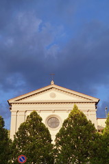 Fototapeta na wymiar Church in Vicchio, Tuscany, Italy
