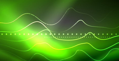 Neon lines shiny glowing background