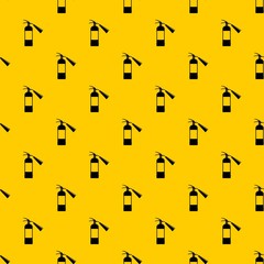 Fire extinguisher pattern seamless vector repeat geometric yellow for any design