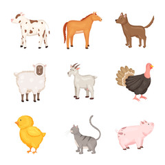 Isolated object of farm and food symbol. Collection of farm and countryside stock vector illustration.