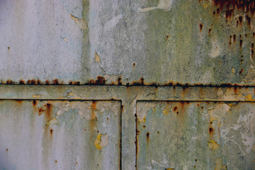 colorful rusty metal iron plate grunge wall background backdrop surface