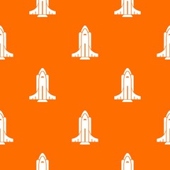 Rocket shuttle pattern vector orange for any web design best
