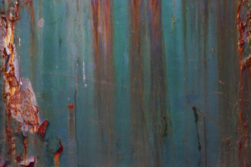 colorful rusty metal iron plate grunge wall background backdrop surface