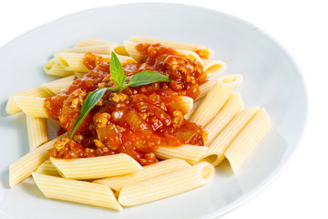 pasta isolated on white