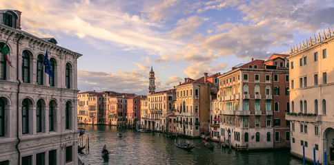 View of venice from the rialto bridge