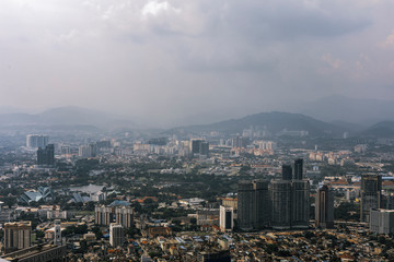 Fototapeta premium KUALA LUMPUR, MALAYSIA - April. 21, 2016 . View of Kuala Lumpur city skyline