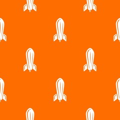 Rocket travel pattern vector orange for any web design best