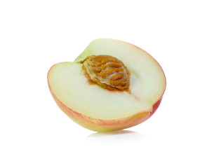 Peach isolated on white