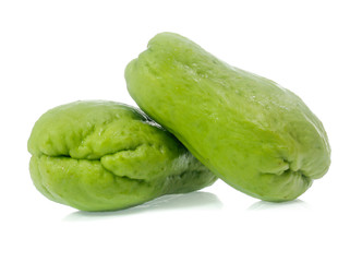 chayote isolated on white