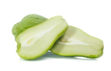 chayote isolated on white