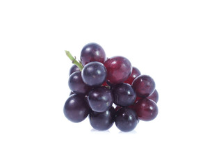 red grapes  isolated on white