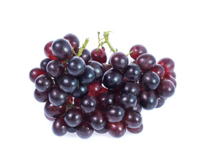 red grapes  isolated on white
