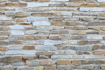 Combined stone masonry background, Stone masonry texture - 266876994