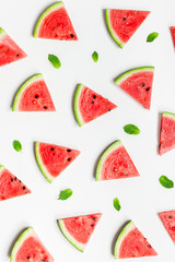 Fresh watermelon slices pattern