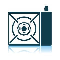 Camping Gas Burner Stove Icon