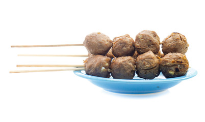 Meatball isolated on white background