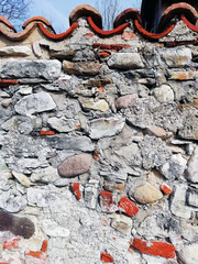 background of stone wall