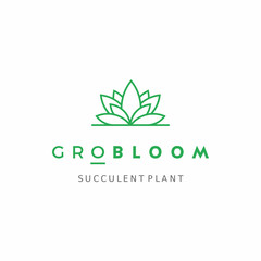 Succulent garden Logo Design Inspiration custom logo design vector