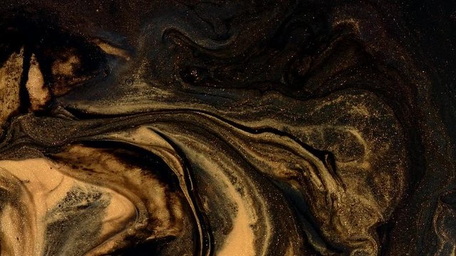 black gold flow dramatic painting texture