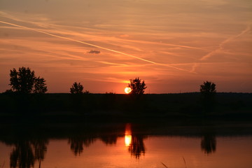 sunset on Lake Siutghiol - Romania