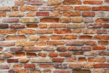 Background of crack brick wall texture