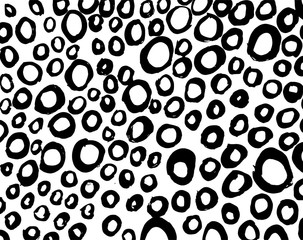 Brush grunge pattern. White and black vector.