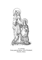 Christian illustration. Old image