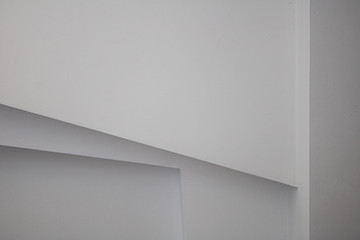 Obraz premium Abstract Room Stripe white horizontal Pattern Wall Background.Modern interior