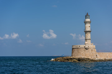 Fototapeta na wymiar Lighthouse in Chania