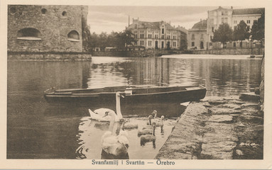 Postcard printed in Sweden shows , Orebro hospital building, circa 1924