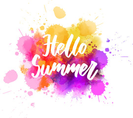 Hello summer abstract background