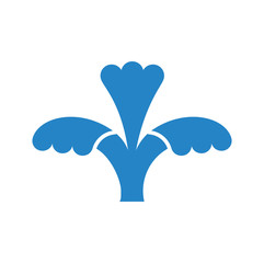 Waves icon on background for graphic and web design. Simple vector sign. Internet concept symbol for website button or mobile app.