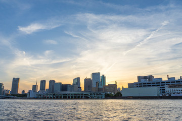 Naklejka premium 隅田川 夕景