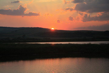 sunset on Lake Siutghiol - Romania